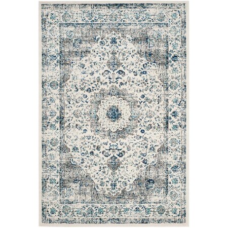 Safavieh 2 x 5 ft. x 2 in. Traditional Evoke Power Loom Area RugGrey & Ivory EVK220D-25